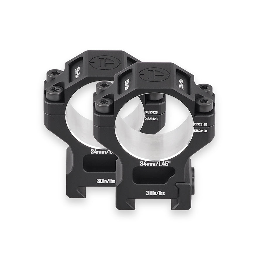 DISCOVERYOPT 7075 Aluminum Scope Rings – 25.4mm/30mm/34mm Tube | Fits 0.97"/1.26"/1.45" Scope Mount for Picatinny Rail