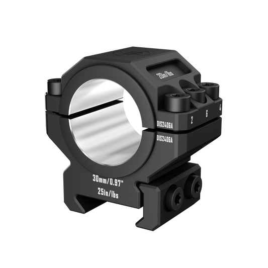 DISCOVERYOPT 6061 Aluminum Heavy-Duty Scope Mount – Fits 25.4mm & 30mm Tubes | 0.97"/1.26" Height | Picatinny Rail Compatible