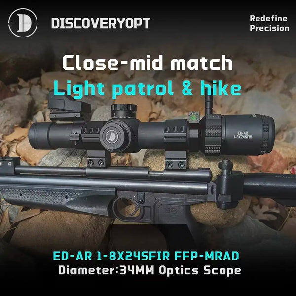 DiscoveryOpt ED-AR 1-8x24 LPVO Review: Field Tested for 3-Gun, AR Platform Hunting & Tactical Use