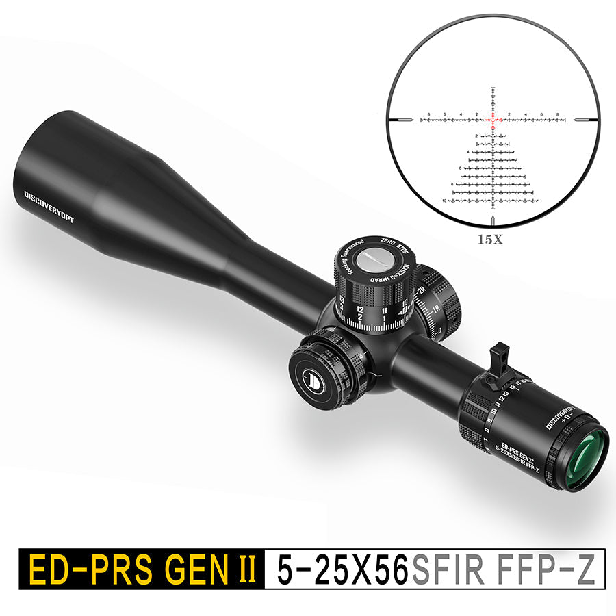 ED-PRS GENⅡ 5-25X56SFIR FFP-MRAD/MOA-ZERO STOP  Diameter:34MM Optics Scopes