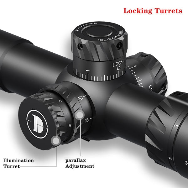 DISCOVERYOPT HD 2-12X24SFIR FFP-MIL Tube Diameter:30MM Short Optics Scope
