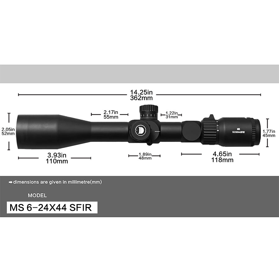 DISCOVERYOPT MS 6-24X44SFIR SFP-MOA-L Diameter:30MM Optics Scopes