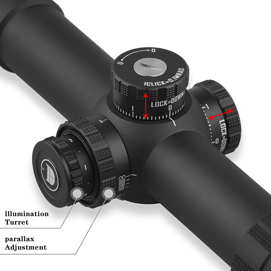 DISCOVERYOPT ED-AR 1-8X24SFIR FFP-MRAD LPVO Diameter:34MM Optics Scope
