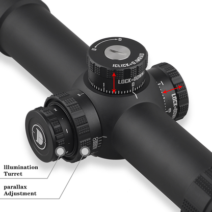 DISCOVERYOPT ED-AR 1-8X24SFIR FFP-MRAD LPVO Diameter:34MM Optics Scope