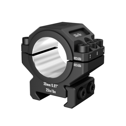 DISCOVERYOPT 6061 Aluminum Heavy-Duty Scope Mount – Fits 25.4mm & 30mm Tubes | 0.97"/1.26" Height | Picatinny Rail Compatible