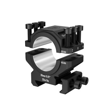 DISCOVERYOPT 6061 Aluminum Heavy-Duty Scope Mount – Fits 25.4mm & 30mm Tubes | 0.97"/1.26" Height | Picatinny Rail Compatible