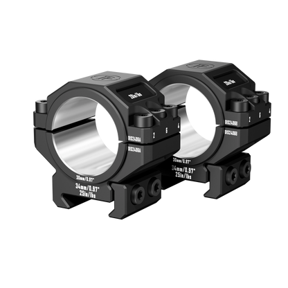 DISCOVERYOPT 6061 Aluminum Heavy-Duty Scope Mount – Fits 30mm & 34mm Tubes | 0.97"/1.26" Height | Picatinny Rail Compatible