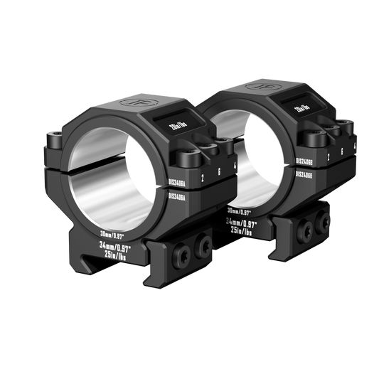 DISCOVERYOPT 6061 Aluminum Heavy-Duty Scope Mount – Fits 30mm & 34mm Tubes | 0.97"/1.26" Height | Picatinny Rail Compatible