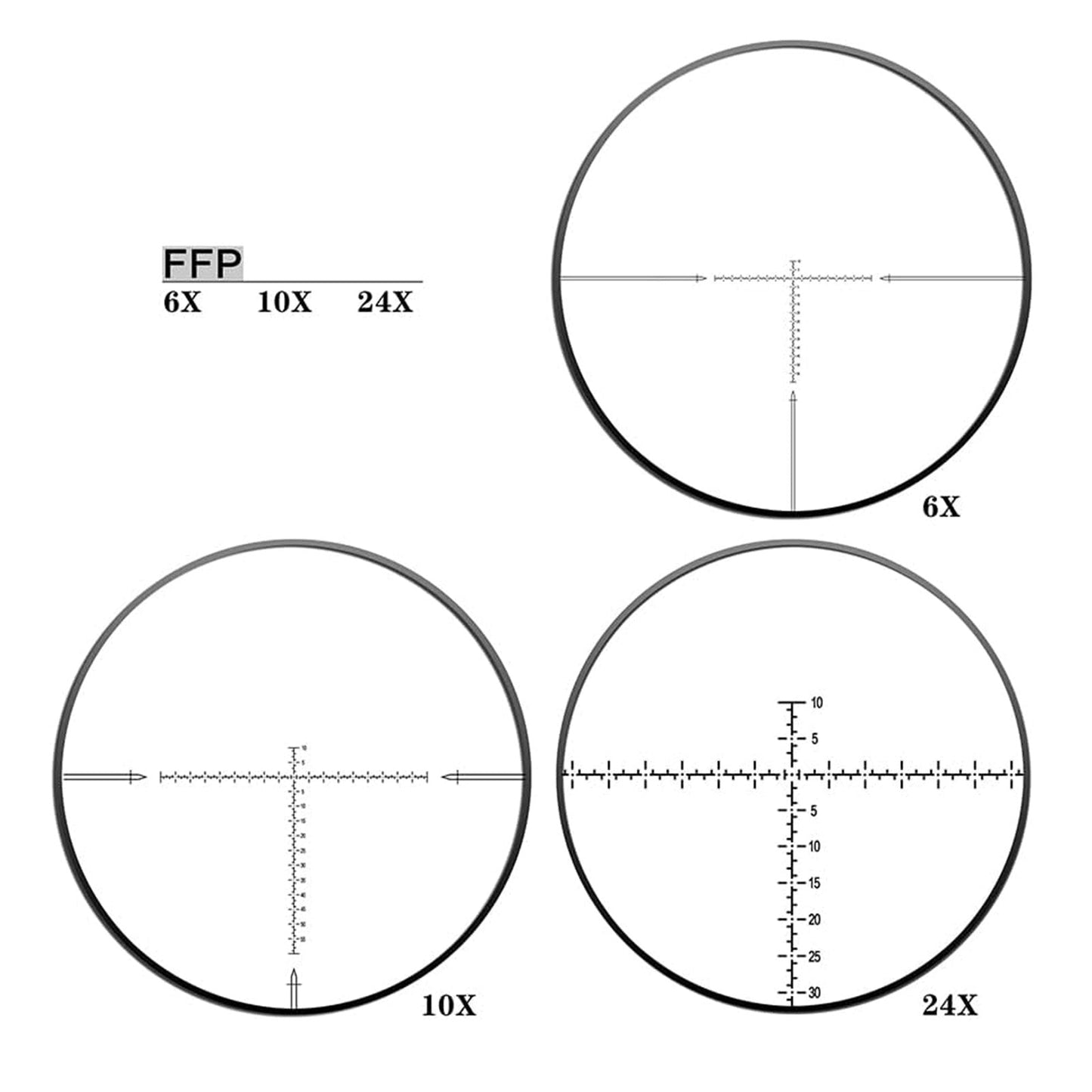 HT 6-24X40SF FFP Optics Scopes - DiscoveryOpt Rifle Scopes-UK - 