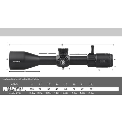 ED GENⅡ 3-15X50SFIR FFP-L-MOA Durchmesser: 30MM Optik Zielfernrohre 