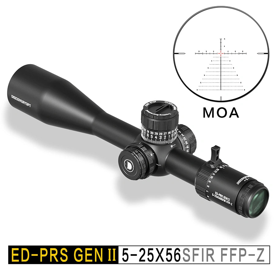 DISCOVERYOPT ED-PRS GENⅡ 5-25X56SFIR FFP-MRAD/MOA-ZERO STOP Diameter:34MM Optics Scopes