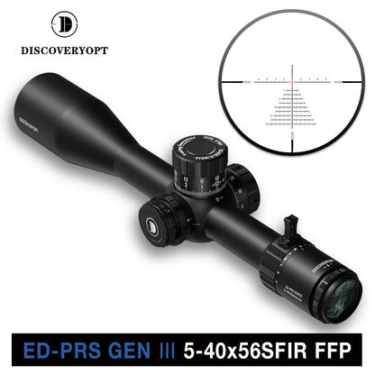 DISCOVERYOPT ED-ELR GEN III 5-40X56SFIR FFP-MRAD/MOA-Z Diameter:35MM Optics Scope
