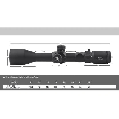 HT GENII 4-16X44SFIR FFP-MOA Diameter:30MM Optics Scopes