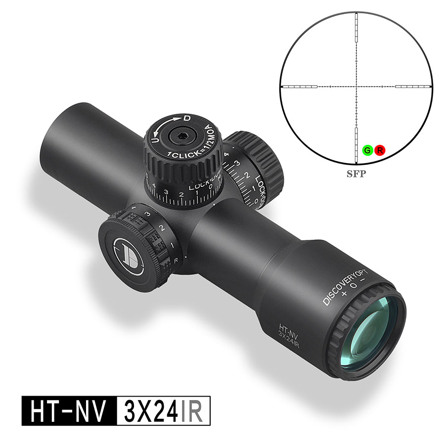 DISCOVERYOPT HT 3x24 IR SFP Compact Rifle Scope | Ultra-Short Night ...