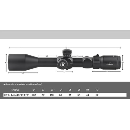 DISCOVERYOPT HT 6-24X44SFIR FFP-MOA Diameter:30MM Compact Optics Scopes