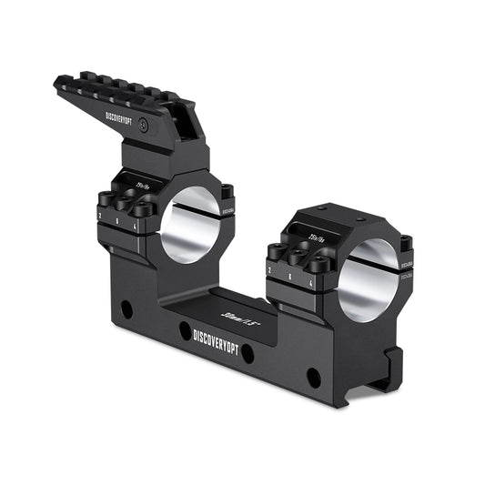 DISCOVERYOPT Heavy Duty Cantilever Scope Mount with Integrated Top Rail,  0 MOA, 30mm or 34mm Tube, 1.18″ or1.5″  Height