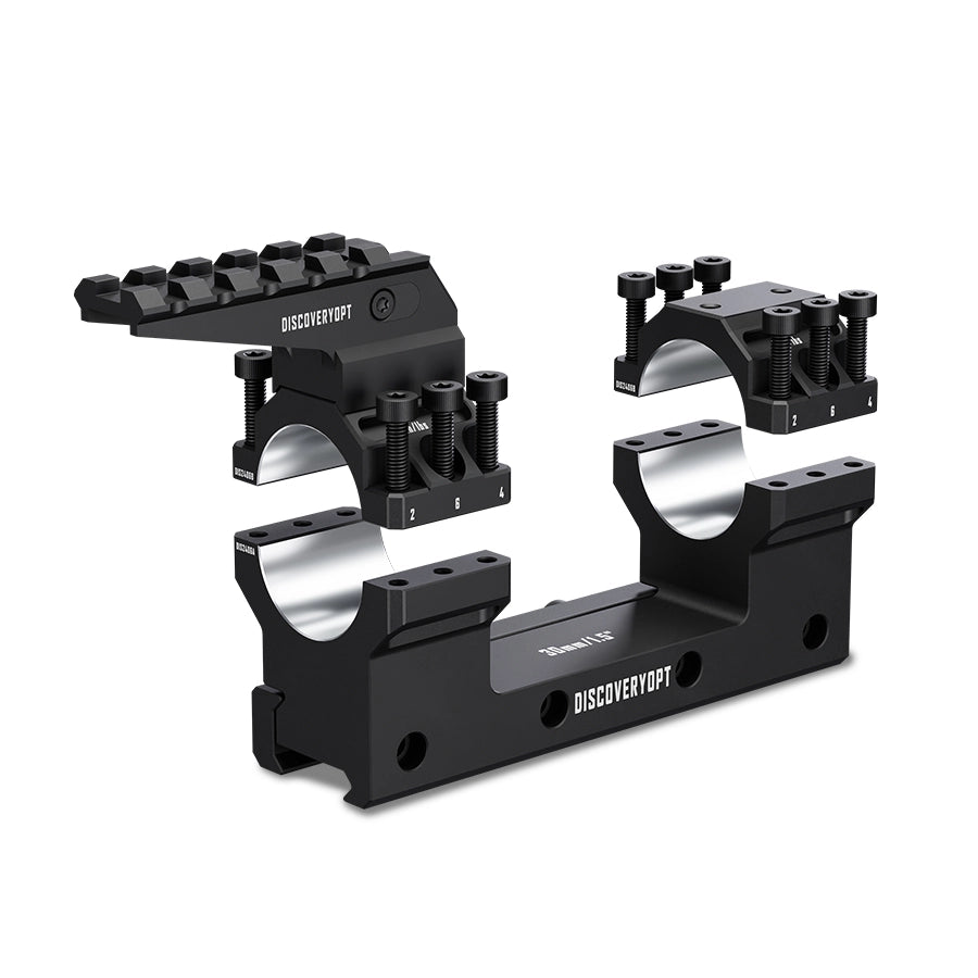DISCOVERYOPT Heavy Duty Cantilever Scope Mount with Integrated Top Rail,  0 MOA, 30mm or 34mm Tube, 1.18″ or1.5″  Height