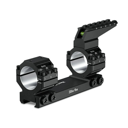 DISCOVERYOPT 0 MOA Heavy Duty Cantilever Scope Mount, Picatinny One-Piece Base with Integrated Top Rail - Fits 30mm/34mm Tubes, 1.18"/1.5" Center Height
