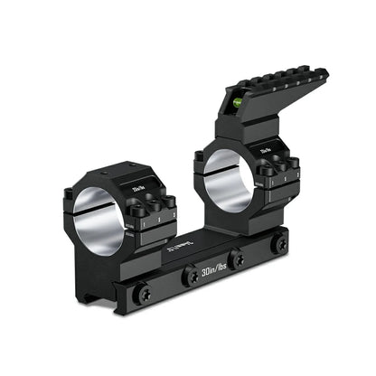 DISCOVERYOPT 0 MOA Heavy Duty Cantilever Scope Mount, Picatinny One-Piece Base with Integrated Top Rail - Fits 30mm/34mm Tubes, 1.18"/1.5" Center Height