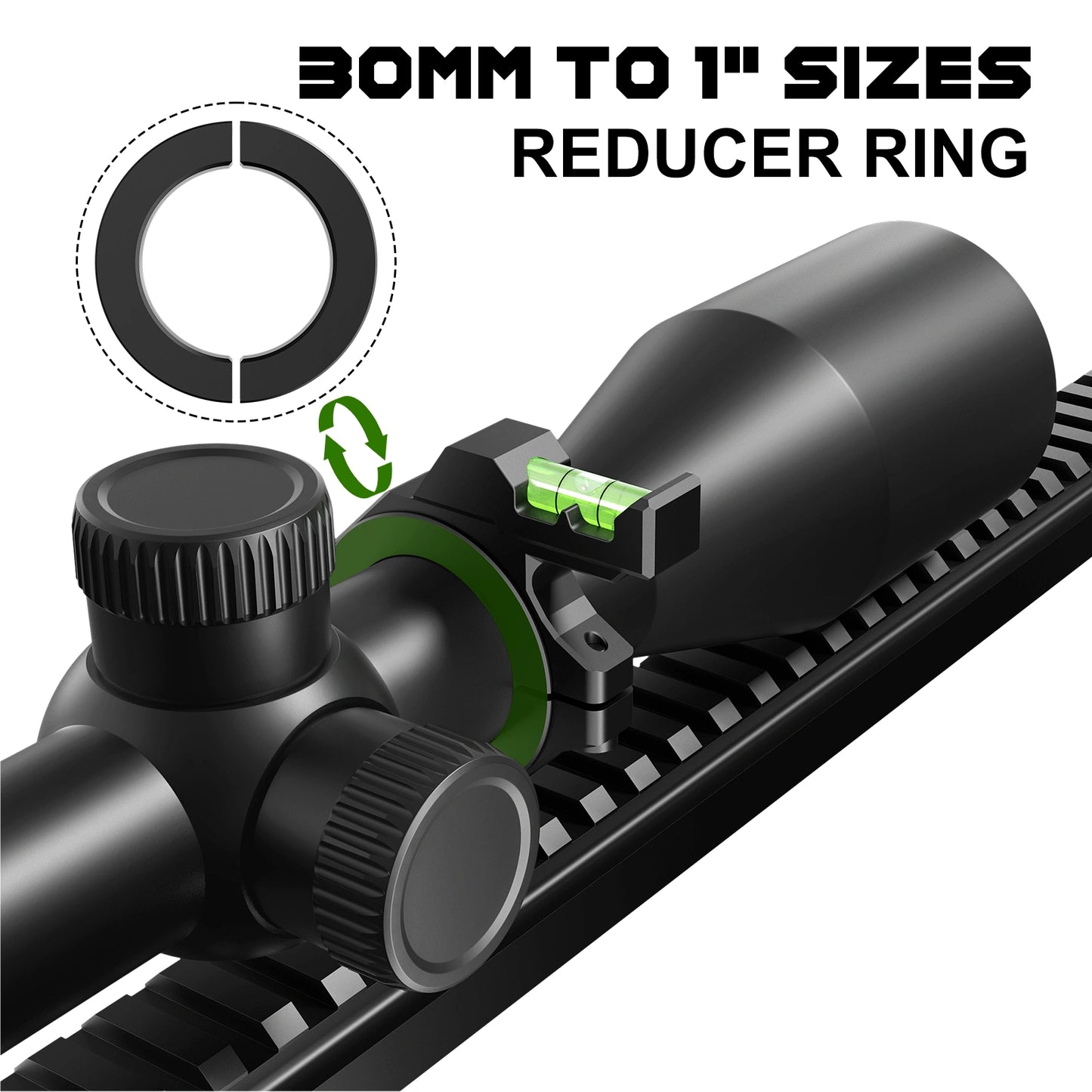 Multi-Compatible Scope Bubble Level | Fits 25.4mm/30mm/34mm Tubes | Precision Alignment Tool