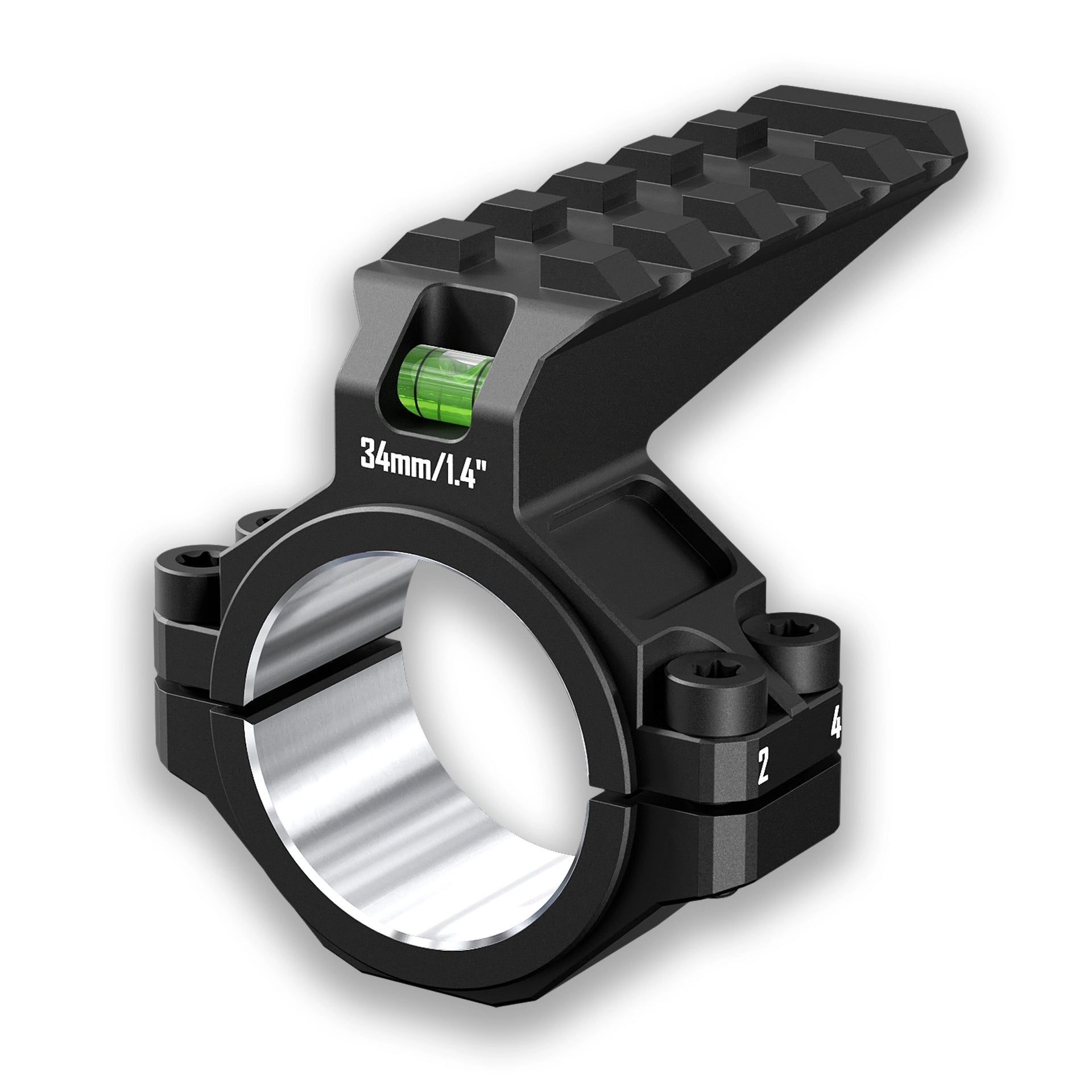 DISCOVERYOPT Single Scope Ring with Integrated Bubble Level &amp