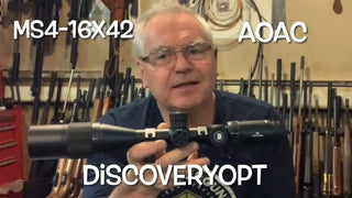 Discoveryopt MS4-16x42AOAC springer rated rifle scope table top review