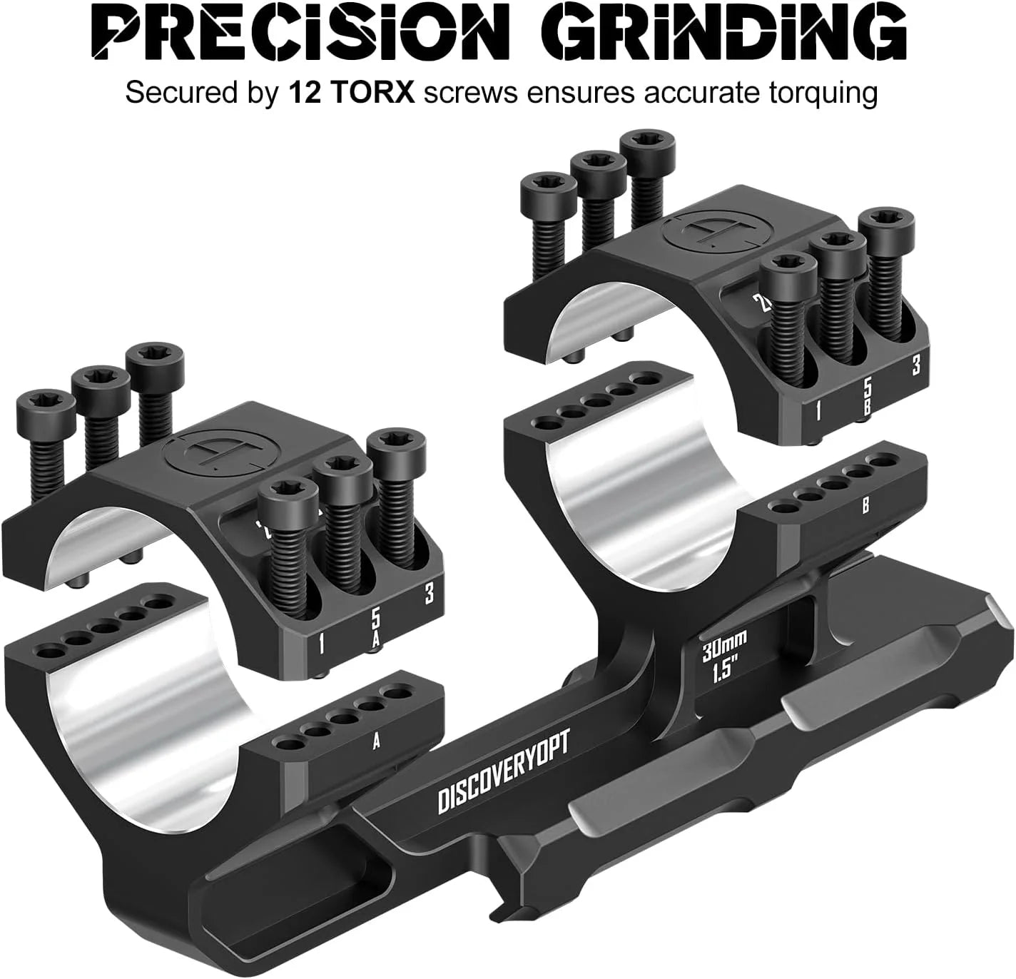 Robuste Cantilever-Zielfernrohrmontage, 20 MOA, 34 mm/30 mm, 1,5 Zoll-DISCOVERYOPT 