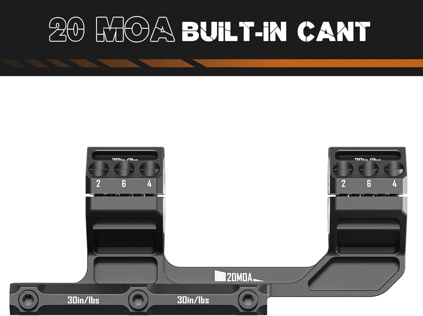 Robuste Cantilever-Zielfernrohrmontage, 20 MOA, 34 mm/30 mm, 1,5 Zoll-DISCOVERYOPT 